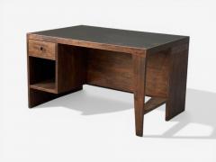 Pierre Jeanneret Pierre Jeanneret Pigeonhole Desk Teak Leatherette Chandigarh India 1960s - 4576195