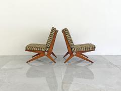 Pierre Jeanneret Pierre Jeanneret Scissor Lounge Chairs Knoll 1965 Original Cushions Included - 4654671