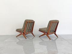 Pierre Jeanneret Pierre Jeanneret Scissor Lounge Chairs Knoll 1965 Original Cushions Included - 4654672