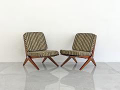 Pierre Jeanneret Pierre Jeanneret Scissor Lounge Chairs Knoll 1965 Original Cushions Included - 4654673