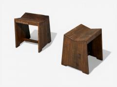 Pierre Jeanneret Pierre Jeanneret Sewing Stools Teak Chandigarh India 1960s - 4573154