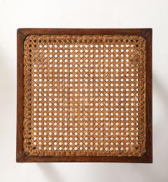 Pierre Jeanneret Pierre Jeanneret Side Teak Tables Rattan Tops Period Work France c 1940 s - 4509432