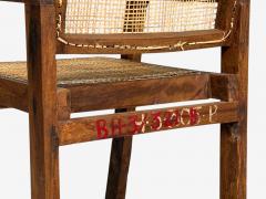 Pierre Jeanneret Pierre Jeanneret Six Dining Chairs Teak Cane Chandigarh India 1960s - 4732809