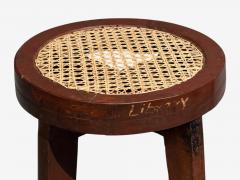 Pierre Jeanneret Pierre Jeanneret Stools Cane Teak Chandigarh India c 1960s - 4492508
