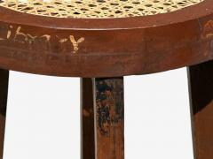 Pierre Jeanneret Pierre Jeanneret Stools Cane Teak Chandigarh India c 1960s - 4492509