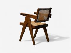 Pierre Jeanneret Pierre Jeanneret Teak Cane Six Floating Back Dining Chairs Chandigarh 1960s - 4095591