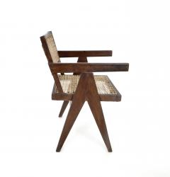 Pierre Jeanneret Pierre Jeanneret Teak and Cane Office Chair from Chandigarh - 995104