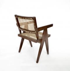 Pierre Jeanneret Pierre Jeanneret Teak and Cane Office Chair from Chandigarh - 995107