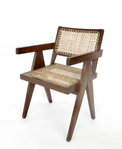 Pierre Jeanneret Pierre Jeanneret Teak and Cane Office Chair from Chandigarh - 995111