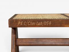 Pierre Jeanneret Pierre Jeanneret Three Seat Benches Teak Cane Chandigarh India 1960s - 4578437