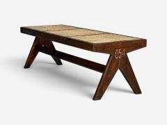 Pierre Jeanneret Pierre Jeanneret Three Seat Benches Teak Cane Chandigarh India 1960s - 4578440