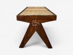 Pierre Jeanneret Pierre Jeanneret Three Seat Benches Teak Cane Chandigarh India 1960s - 4578443