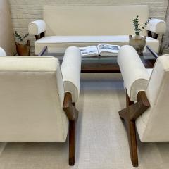 Pierre Jeanneret Pierre Jeanneret Upholstered X Leg Sofa Mid Century Modern Chandigarh - 2711220