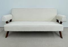 Pierre Jeanneret Pierre Jeanneret Upholstered X Leg Sofa Mid Century Modern Chandigarh - 2711221