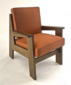 Pierre Jeanneret Pierre Jeanneret attributed pair of modernist oak chair - 1519250