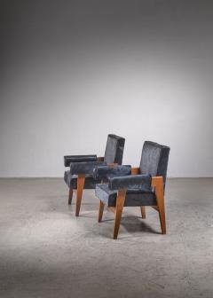 Pierre Jeanneret Pierre Jeanneret pair of Chandigarh High Court armchairs 1950s - 2862248