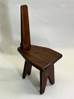 Pierre Jeanneret Rare Pair of French Mid Century Modern Craftsman Wood Chairs Pierre Jeanneret - 3248108