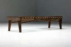 Pierre Jeanneret Rectangular Coffee Tabe by Pierre Jeanneret Chandigarh 1960s - 3432424