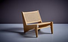 Pierre Jeanneret Set of 2 Pierre Jeanneret Kangaroo Chair in Wood and Wicker for Cassina new - 3230925