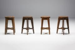 Pierre Jeanneret Set of Chandigarh Stools CB by Pierre Jeanneret 1965 - 2163262