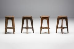 Pierre Jeanneret Set of Chandigarh Stools CB by Pierre Jeanneret 1965 - 2163262