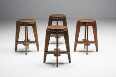 Pierre Jeanneret Set of Chandigarh Stools CB by Pierre Jeanneret 1965 - 2163263