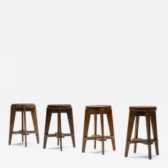 Pierre Jeanneret Set of Chandigarh Stools CB by Pierre Jeanneret 1965 - 2163689