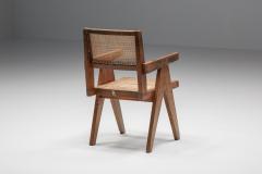 Pierre Jeanneret Set of Pierre Jeanneret Office Dining Cane Chairs Chandigarh PJ SI 28 B - 2163275