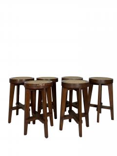 Pierre Jeanneret Set of Six Stools - 1651707