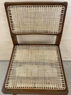 Pierre Jeanneret Set of Ten Pierre Jeanneret Hand Cane Chairs Teak Cane - 2491301