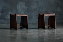 Pierre Jeanneret Sewing Stools PJ SI 68 A by Pierre Jeanneret India 1960s - 3887921