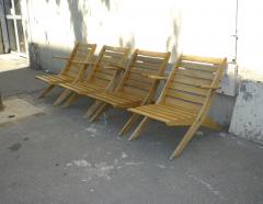 Pierre Jeanneret Style ofJeanneret Set of 4 Folding Lounge Chairs - 609831