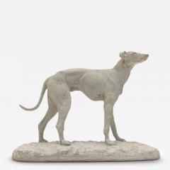 Pierre Jules M ne Statuette of a greyhound in plaster by Pierre Jules M ne France circa 1850 - 4379762
