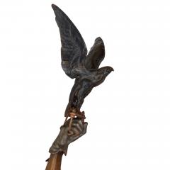 Pierre Jules Mene The Arab Falconer antique painted bronze sculpture after Pierre Jules M ne - 3585862