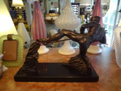 Pierre Le Faguays French Art Deco Bronze Sculpture of an Athlete on a Marble Base - 4224753