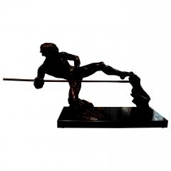 Pierre Le Faguays French Art Deco Bronze Sculpture of an Athlete on a Marble Base - 4224762