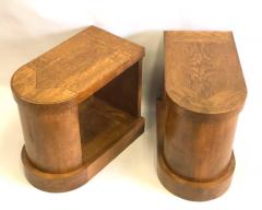 Pierre LeGrain Pair of French Mid Century Modern Oak End Tables or Nightstands Pierre Legrain - 1707498