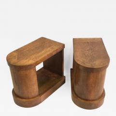 Pierre LeGrain Pair of French Mid Century Modern Oak End Tables or Nightstands Pierre Legrain - 1711502