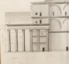 Pierre Lepautre Set Of Four Framed Engravings Of Roman Architecture By Pierre Lepautre - 4149769