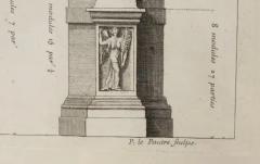 Pierre Lepautre Set Of Four Framed Engravings Of Roman Architecture By Pierre Lepautre - 4149775