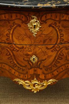 Pierre Migeon II Important Louis XV Inlaid Kingwood Commode by Pierre Migeon - 1926062