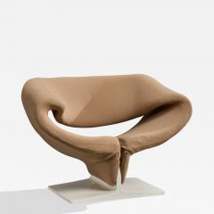 Pierre Paulin Lounge Chair with Fabric and Wood Netherlands 1960s - 4787249