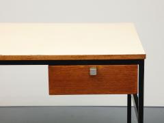 Pierre Paulin Oak Steel and Laminate Desk by Pierre Paulin France - 3228651