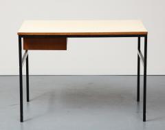 Pierre Paulin Oak Steel and Laminate Desk by Pierre Paulin France - 3228652