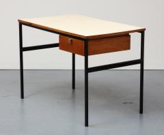 Pierre Paulin Oak Steel and Laminate Desk by Pierre Paulin France - 3228657