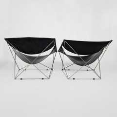 Pierre Paulin PAIR OF BUTTERFLY ARMCHAIRS F675 BY PIERRE PAULIN ARTIFORT 1963  - 3929087