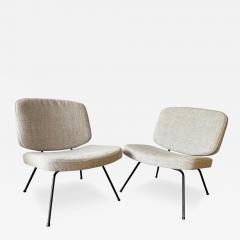 Pierre Paulin Pair of CM190 Slipper Chairs by Pierre Paulin for Thonet France 1950s - 3118577