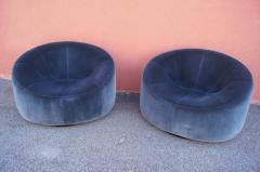 Pierre Paulin Pair of Swiveling Pumpkin Armchairs by Pierre Paulin for Ligne Roset - 1757702