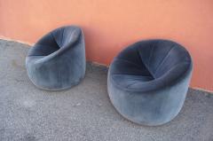 Pierre Paulin Pair of Swiveling Pumpkin Armchairs by Pierre Paulin for Ligne Roset - 1757705