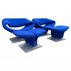 Pierre Paulin Pierre Paulin For Artifort Ribbon Chairs with Ottomans - 4519217